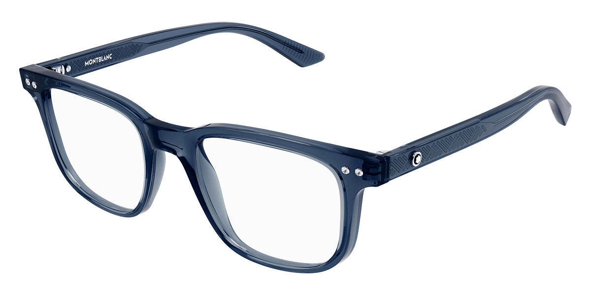 MONTBLANC EYEGLASSES - MB0256O 007 53 - Blue