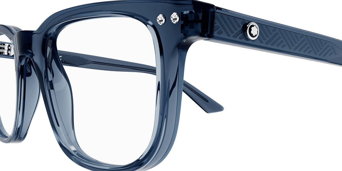 MONTBLANC EYEGLASSES - MB0256O 007 53 - Blue