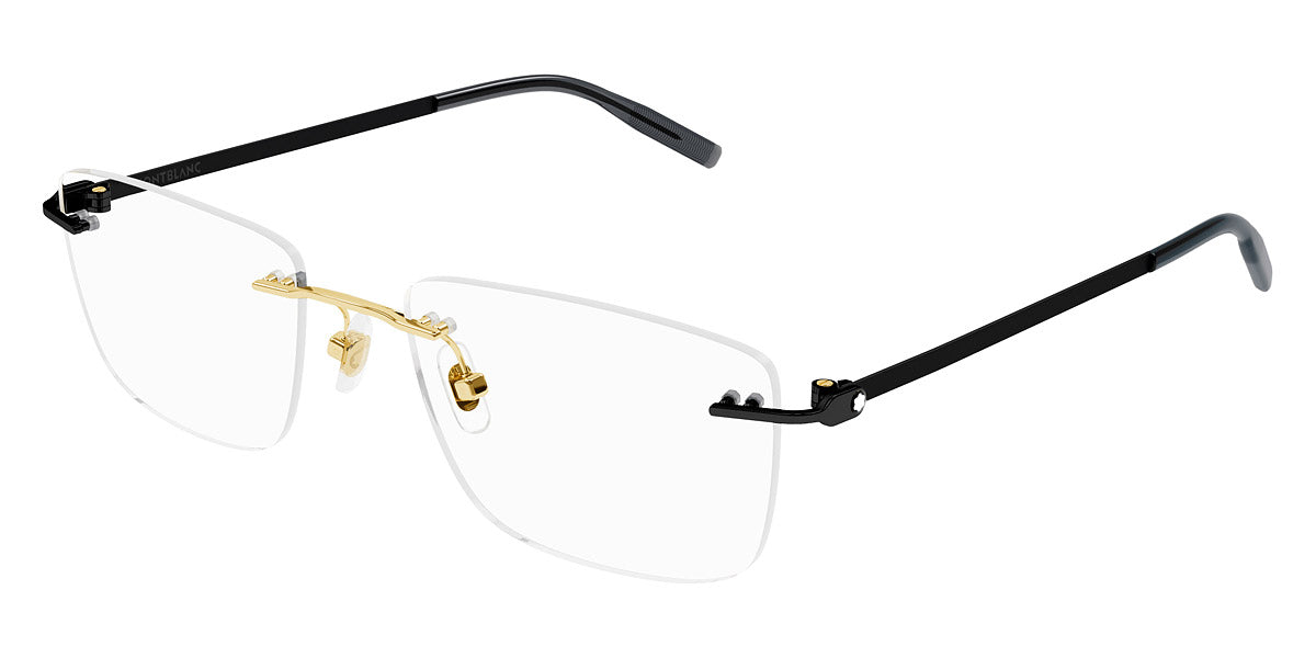 MONTBLANC EYEGLASSES - MB0281O 011 58 - Gold/Black