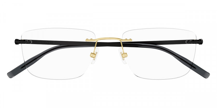 MONTBLANC EYEGLASSES - MB0281O 011 58 - Gold/Black