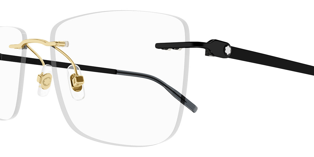 MONTBLANC EYEGLASSES - MB0281O 011 58 - Gold/Black