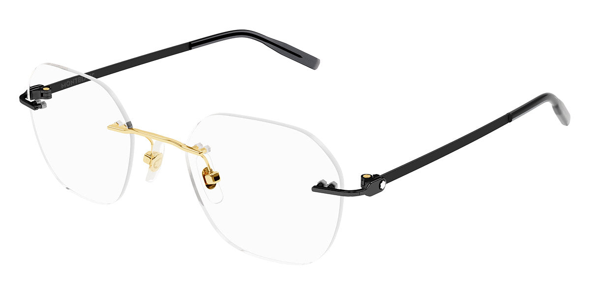 MONTBLANC EYEGLASSES - MB0282O 006 51 - Gold/Black