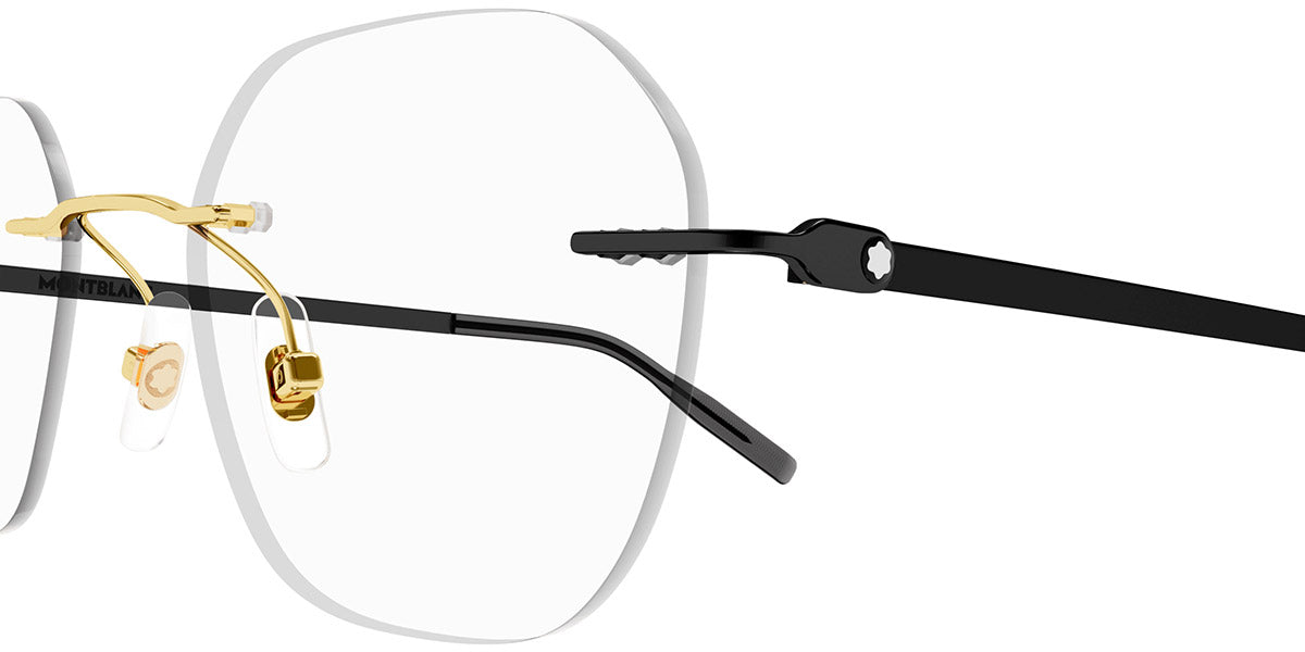 MONTBLANC EYEGLASSES - MB0282O 006 51 - Gold/Black