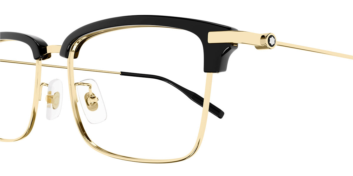 MONTBLANC EYEGLASSES - MB0318OA 002 55 - Black/Gold