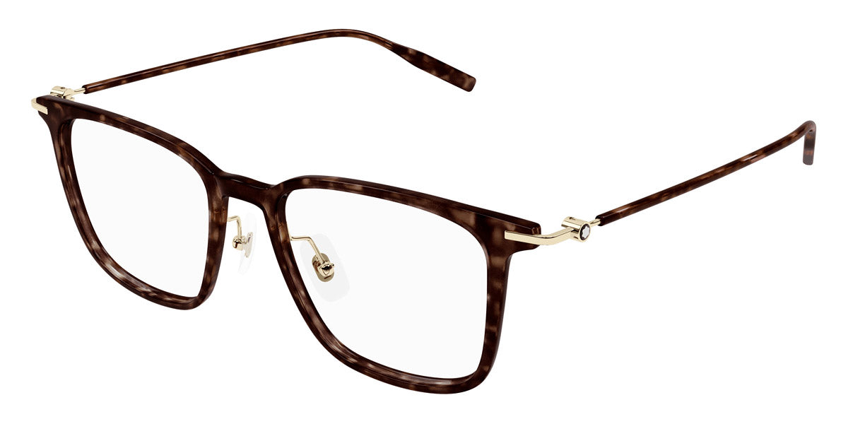 MONTBLANC EYEGLASSES - MB0354O 002 52 - Havana/Gold