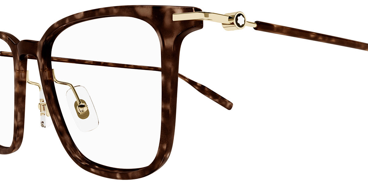 MONTBLANC EYEGLASSES - MB0354O 002 52 - Havana/Gold