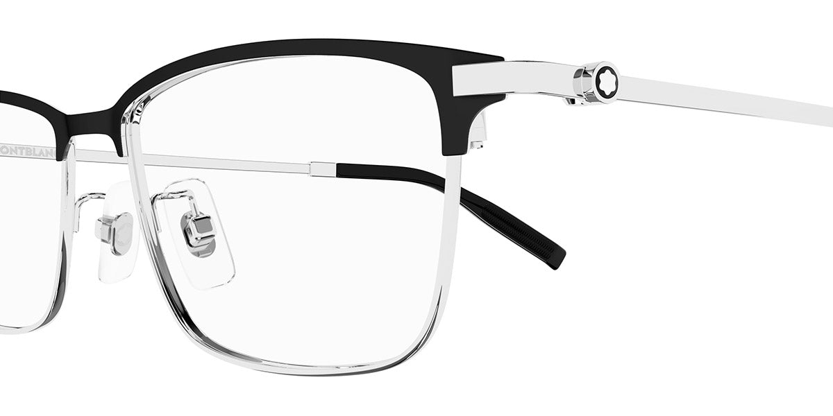 MONTBLANC EYEGLASSES - MB0374OA 001 54 - Black/Silver