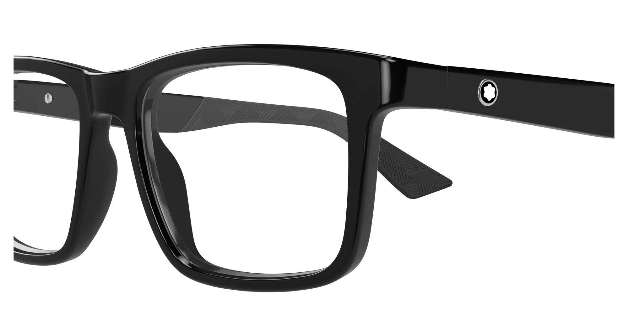 MONTBLANC EYEGLASSES - MB0434O 001 55 SHINY BLACK