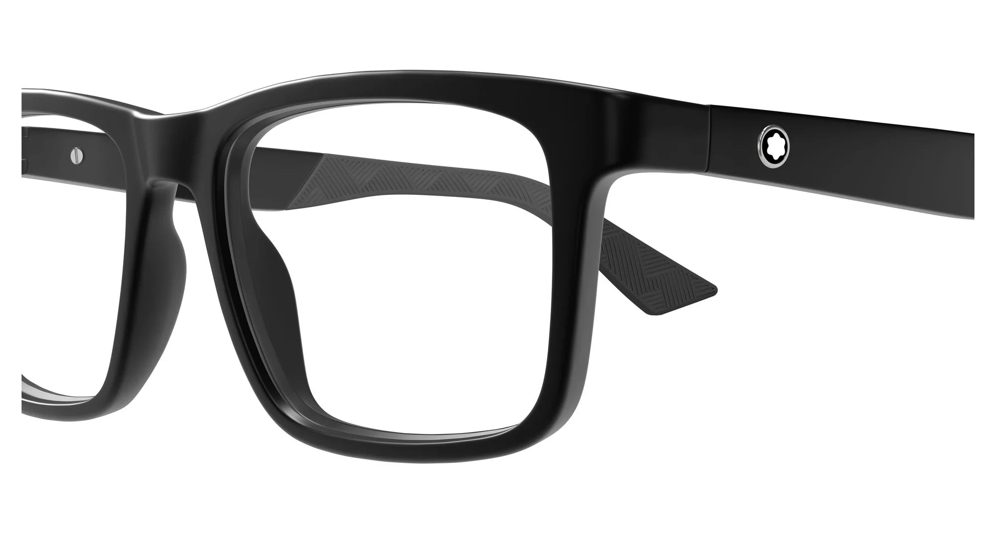 MONTBLANC EYEGLASSES - MB0434O 002 55 MATTE BLACK