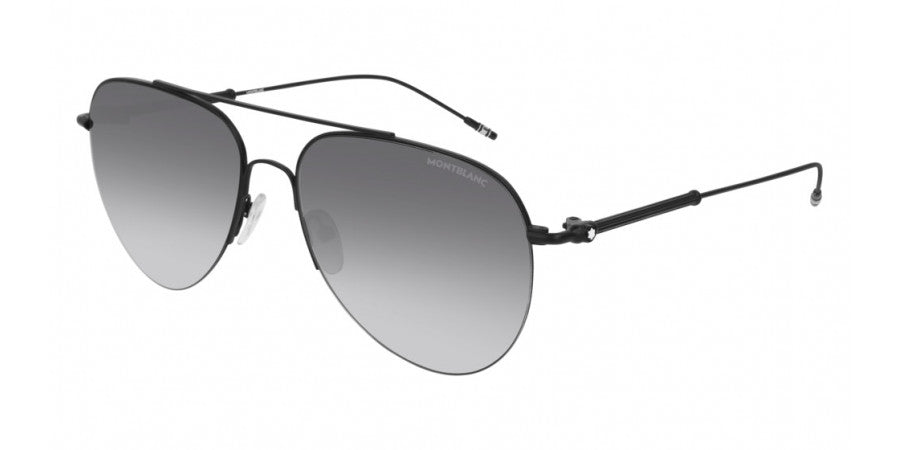 MONTBLANC SUNGLASSES - MB0037S 003 59 - Silver/Black