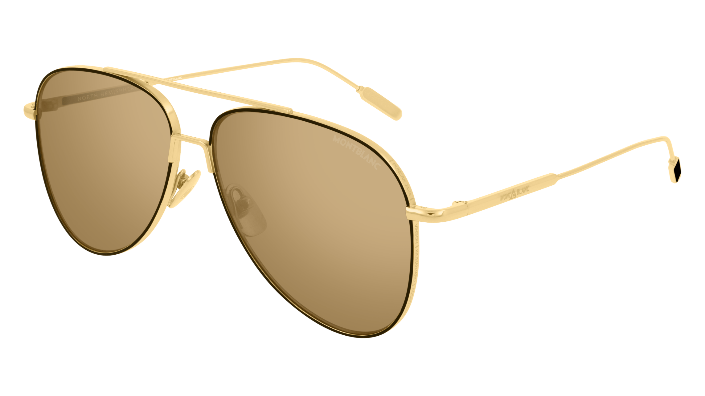 MONTBLANC SUNGLASSES - MB0078S 001 59 - Gold