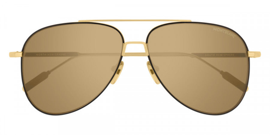 MONTBLANC SUNGLASSES - MB0078S 001 59 - Gold