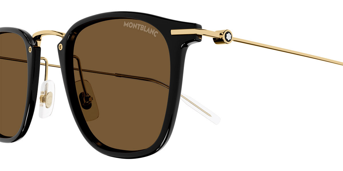 MONTBLANC SUNGLASSES - MB0295S 001 49 - Black/Gold