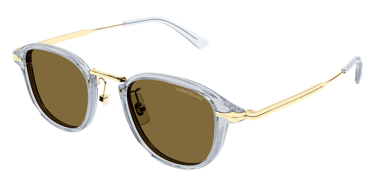 MONTBLANC SUNGLASSES - MB0336S 003 48 - Gray/Gold