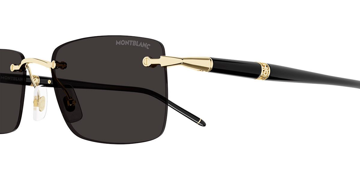 MONTBLANC SUNGLASSES - MB0344S 001 54 - Gold/Black