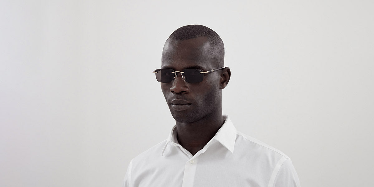 MONTBLANC SUNGLASSES - MB0344S 001 54 - Gold/Black