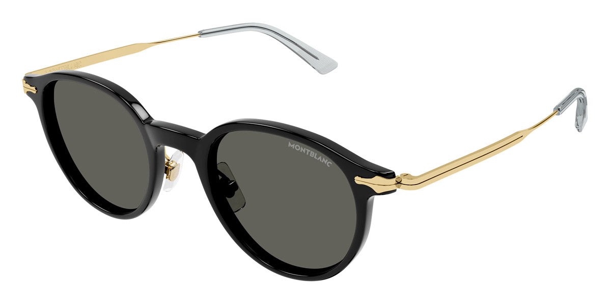 MONTBLANC SUNGLASSES - MB0362S 001 49 - Black/Gold