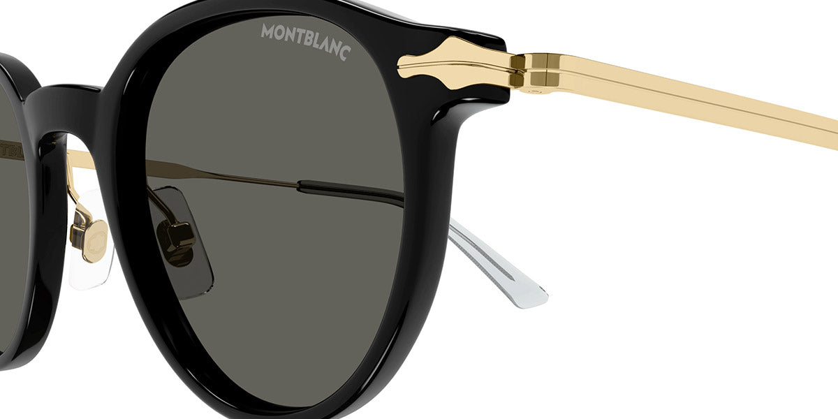 MONTBLANC SUNGLASSES - MB0362S 001 49 - Black/Gold