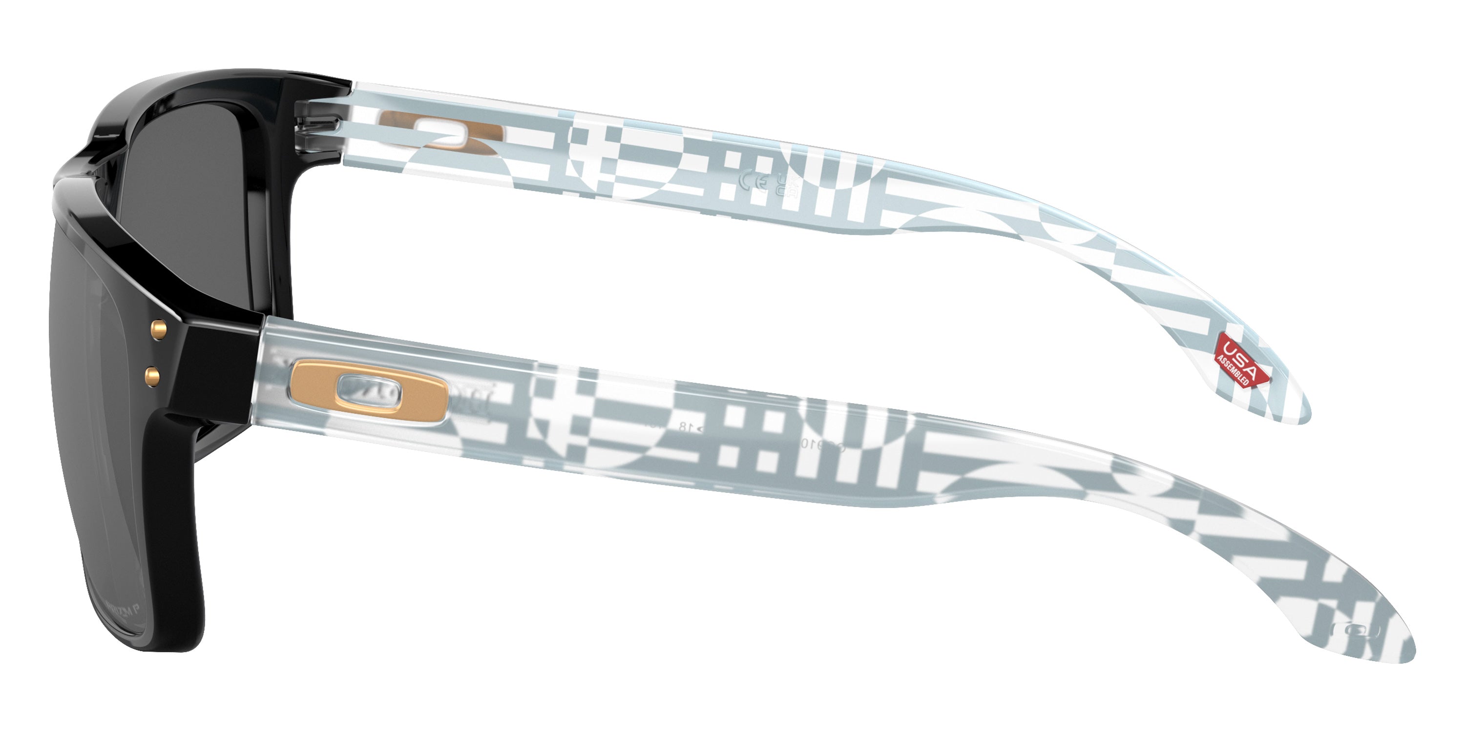 OAKLEY SUNGLASSES HOLBROOK - OO9102 9102Y7 55 - Black/Matte Clear Introspect Print