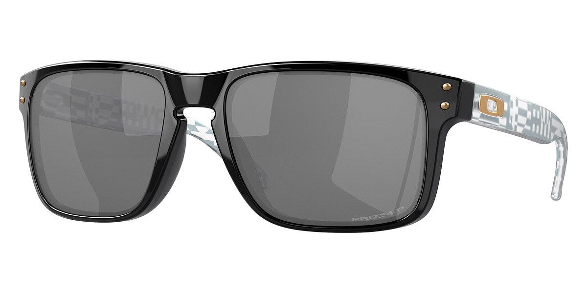 OAKLEY SUNGLASSES HOLBROOK - OO9102 9102Y7 55 - Black/Matte Clear Introspect Print