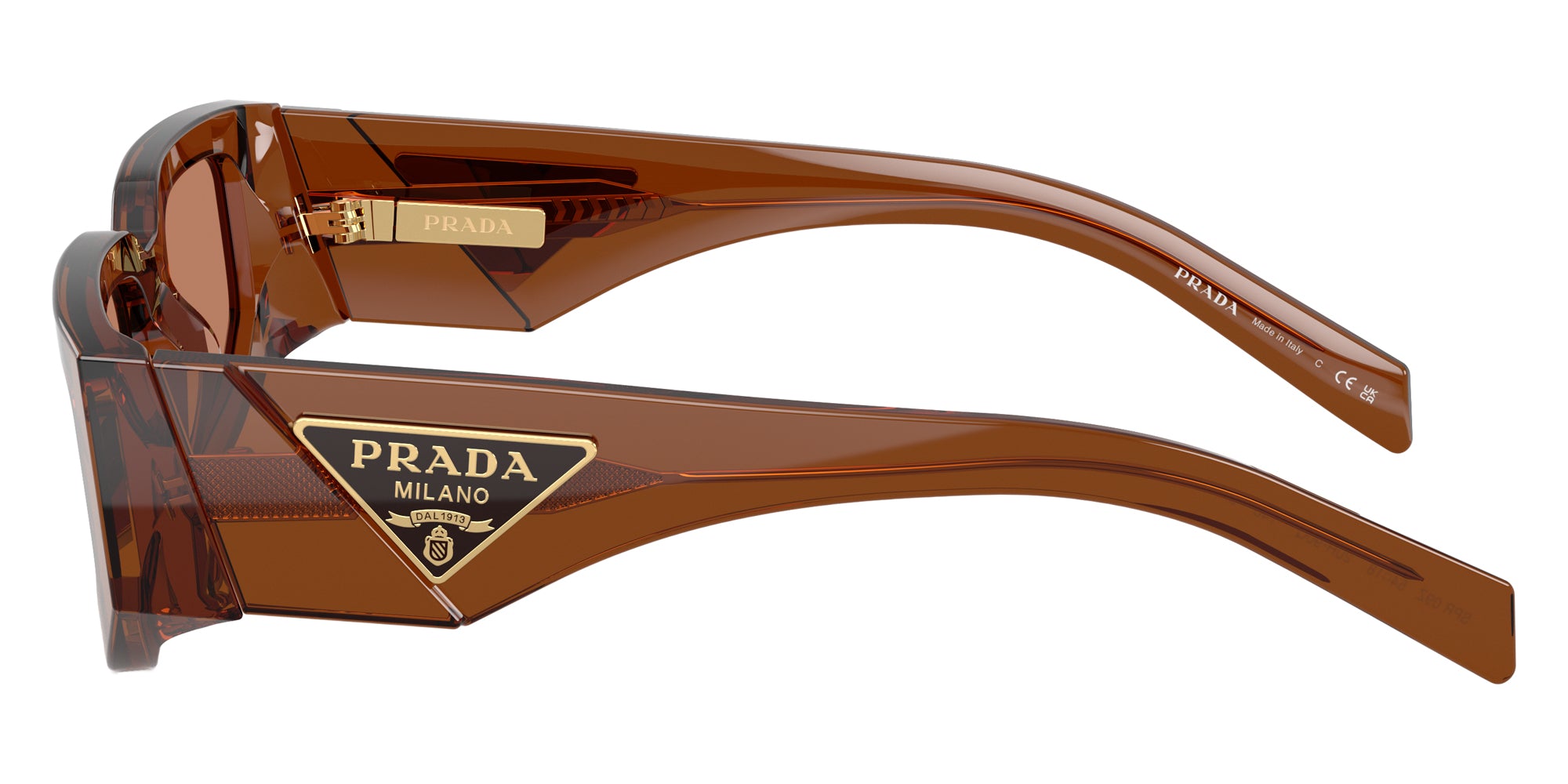 PRADA SUNGLASSES SYMBOLE - PR 09ZS 20H90Q 54 - Dark Brown Transparent