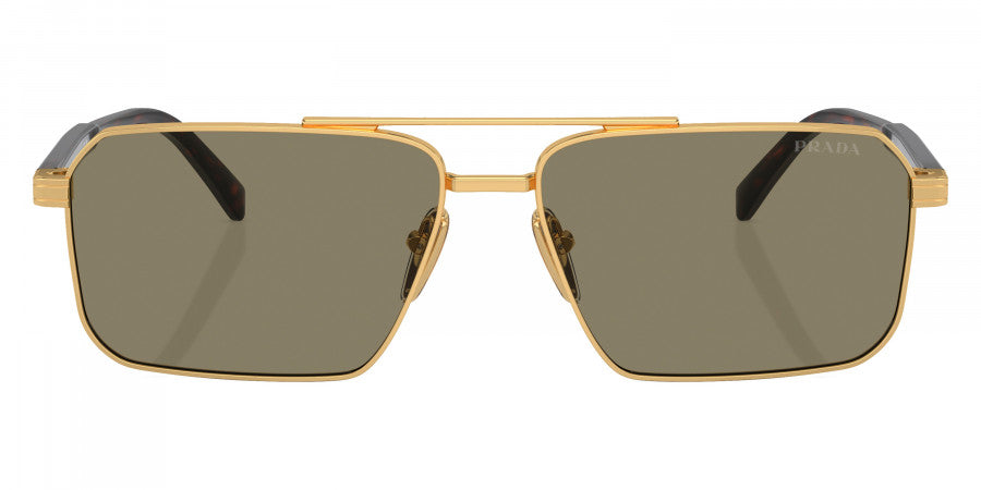 PRADA SUNGLASSES - PR A57S 5AK90F 61 - Gold/Radica Tortoise