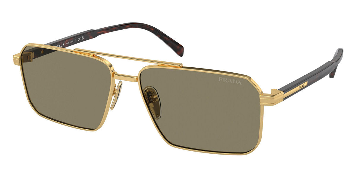 PRADA SUNGLASSES - PR A57S 5AK90F 61 - Gold/Radica Tortoise