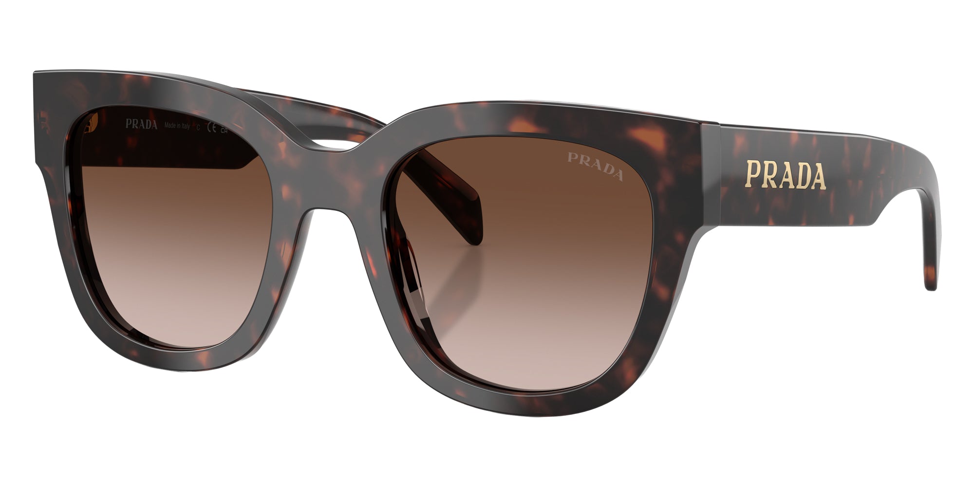 PRADA SUNGLASSES - PR C04S 17N80A 52 - Root Tortoise
