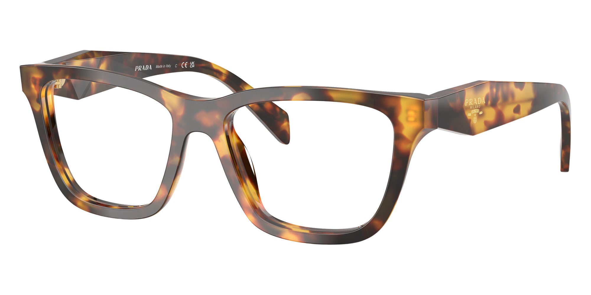 PRADA EYEGLASSES - PR C10V 14L1O1 52 - Honey Tortoise