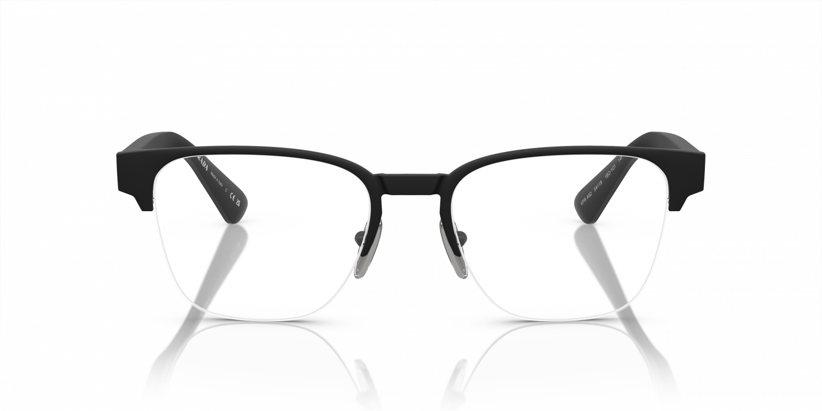 PRADA EYEGLASSES - PPR A52V 1BO1O1 - Matte Black