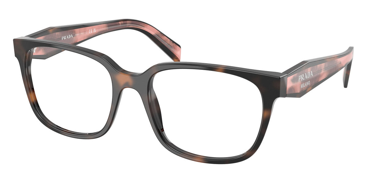 PRADA EYEGLASSES - PR 17ZV 23A1O1 54 - Mauve Tortoise/Spotted Pink