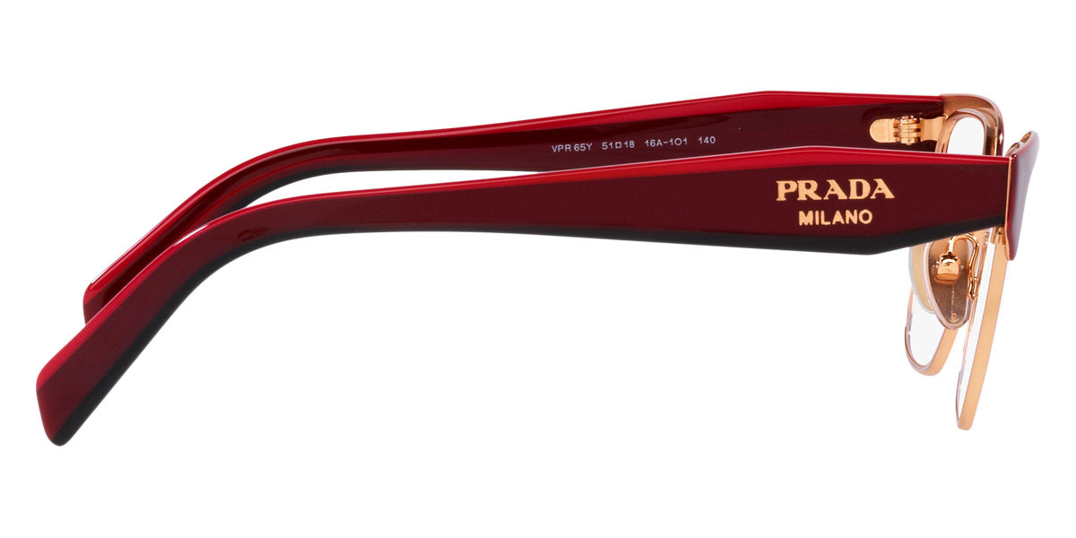 PRADA EYEGLASSES - PR 65YV 16A1O1 53 - Red/Rose Gold
