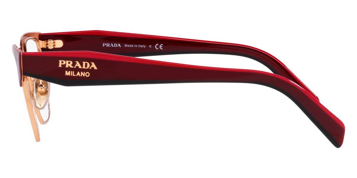 PRADA EYEGLASSES - PR 65YV 16A1O1 53 - Red/Rose Gold