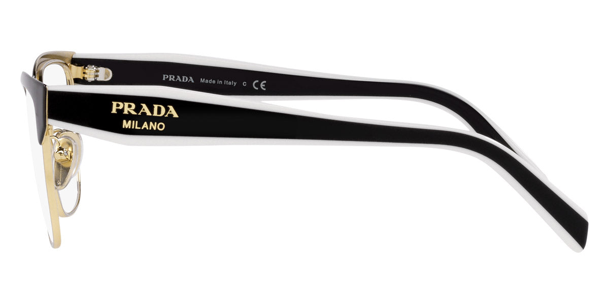 PRADA EYEGLASSES - PR 65YV 18A1O1 53 - Black/Pale Gold
