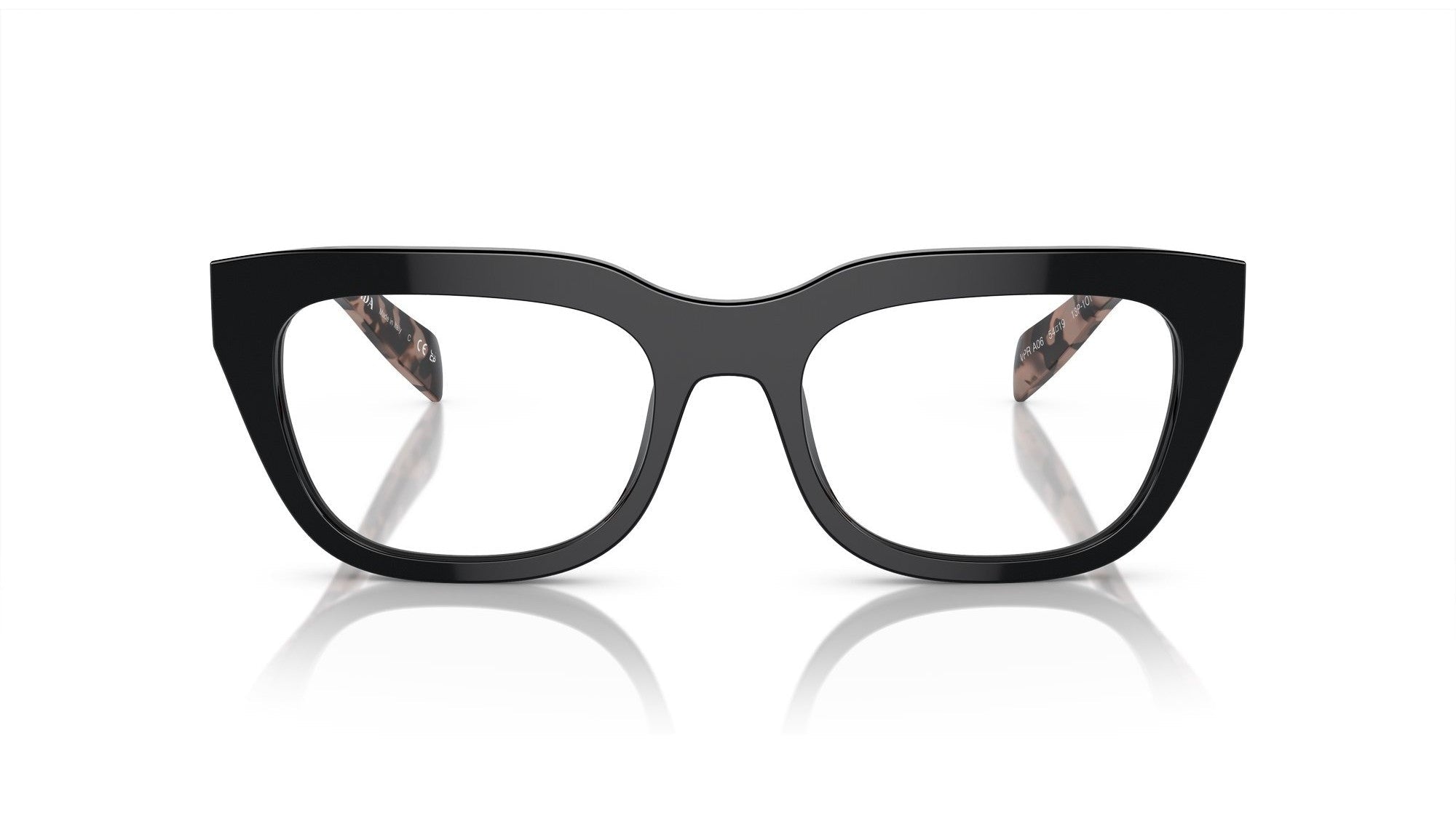 PRADA EYEGLASSES - PR A06V 13P1O1 52 - Black/Havana Pink