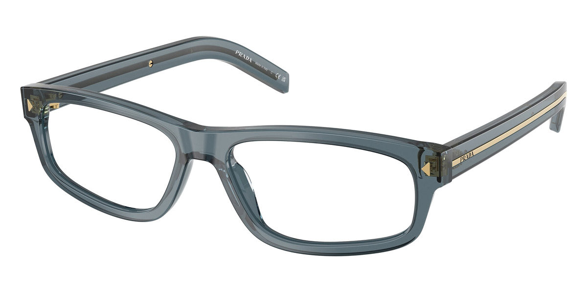 PRADA EYEGLASSES - PR B02V 17T1O1 57 - Pale Gold Plated/Transparent Ocean/Silver