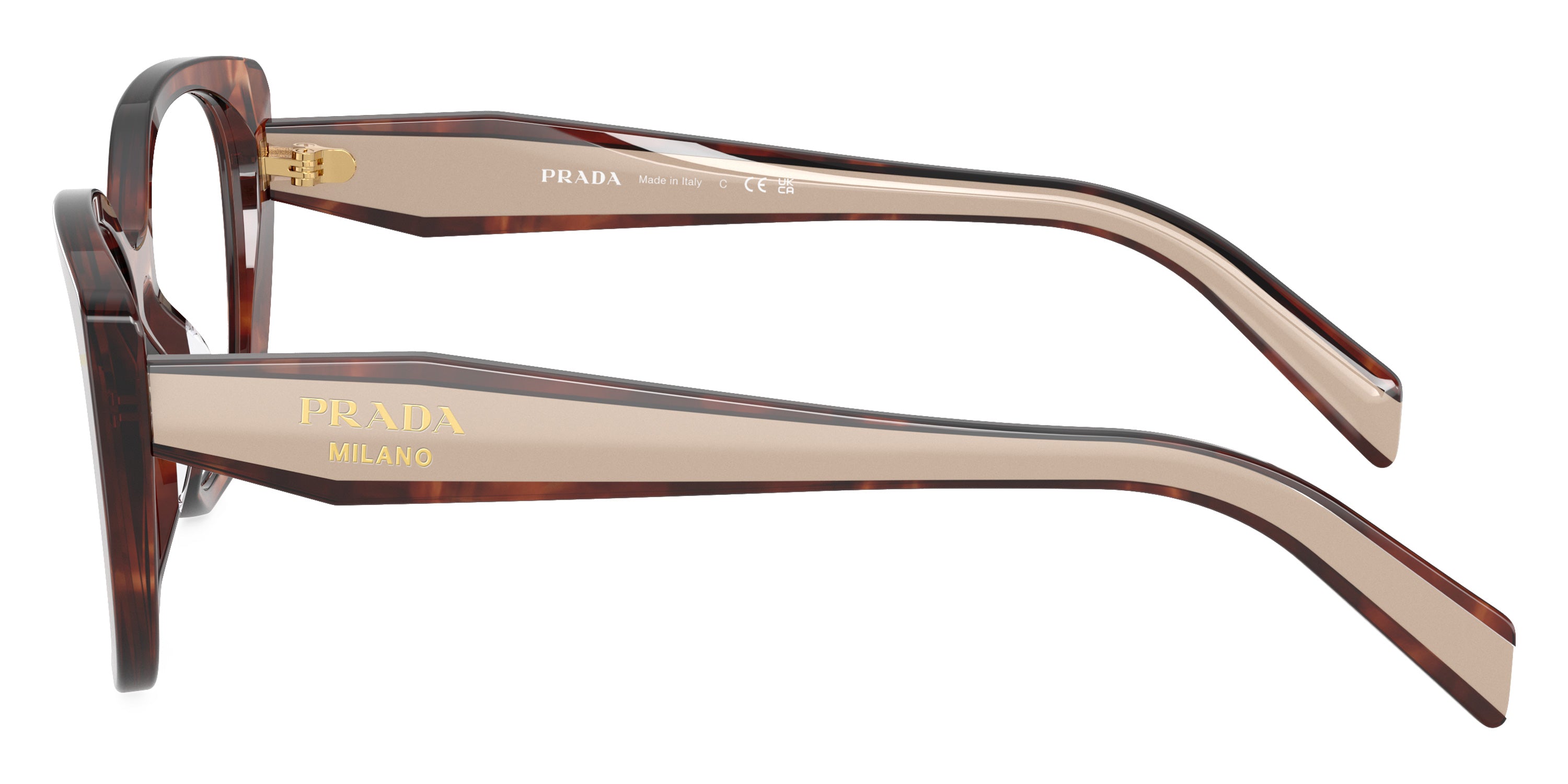 PRADA EYEGLASSES - PR B04V 07R1O1 53 - Havana Caramel/Beige