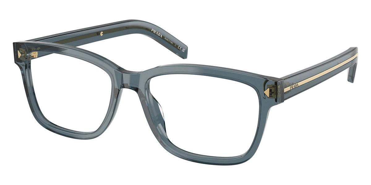 PRADA EYEGLASSES - PR B10V 17T1O1 55 - Transparent Ocean/Silver