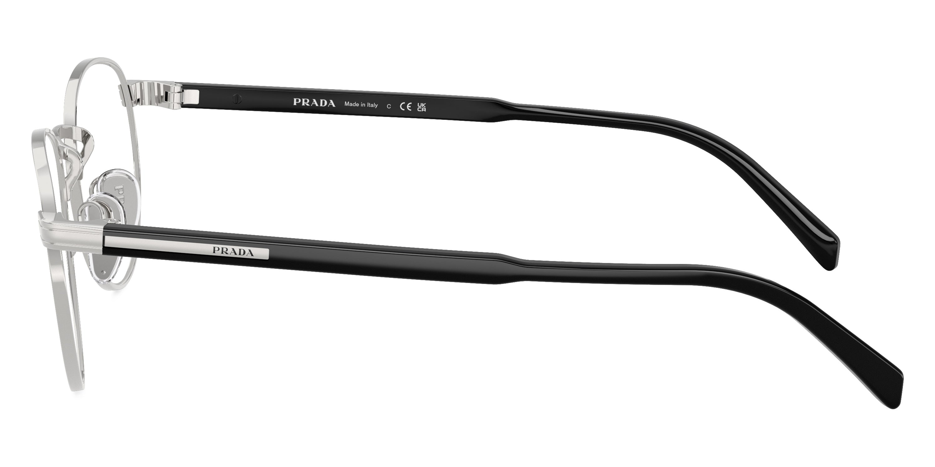 PRADA EYEGLASSES - PR B52V 1BC1O1 53 - Silver/Black