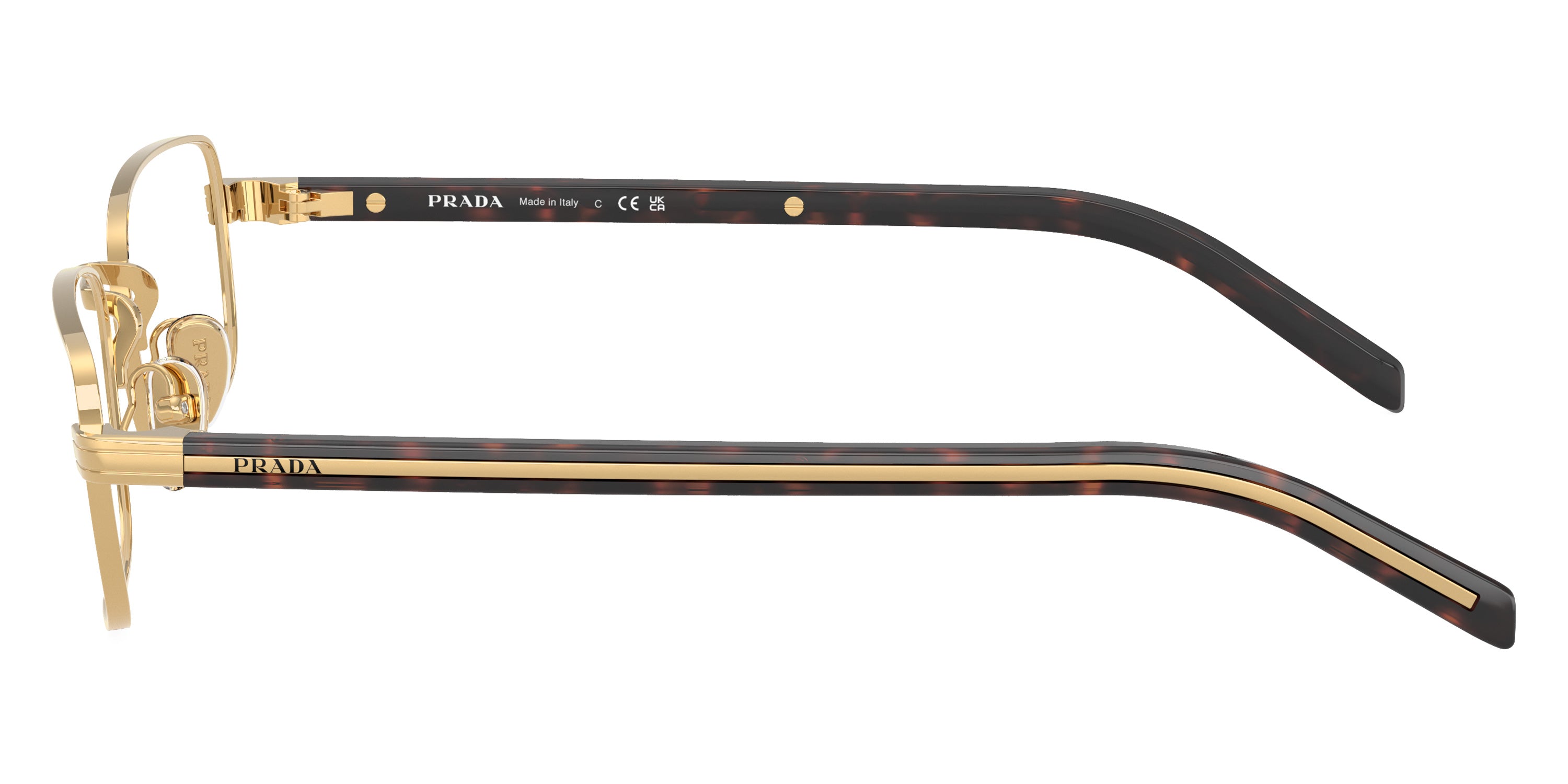 PRADA EYEGLASSES - PR B54V 5AK1O1 52 - Gold/Root Tortoise