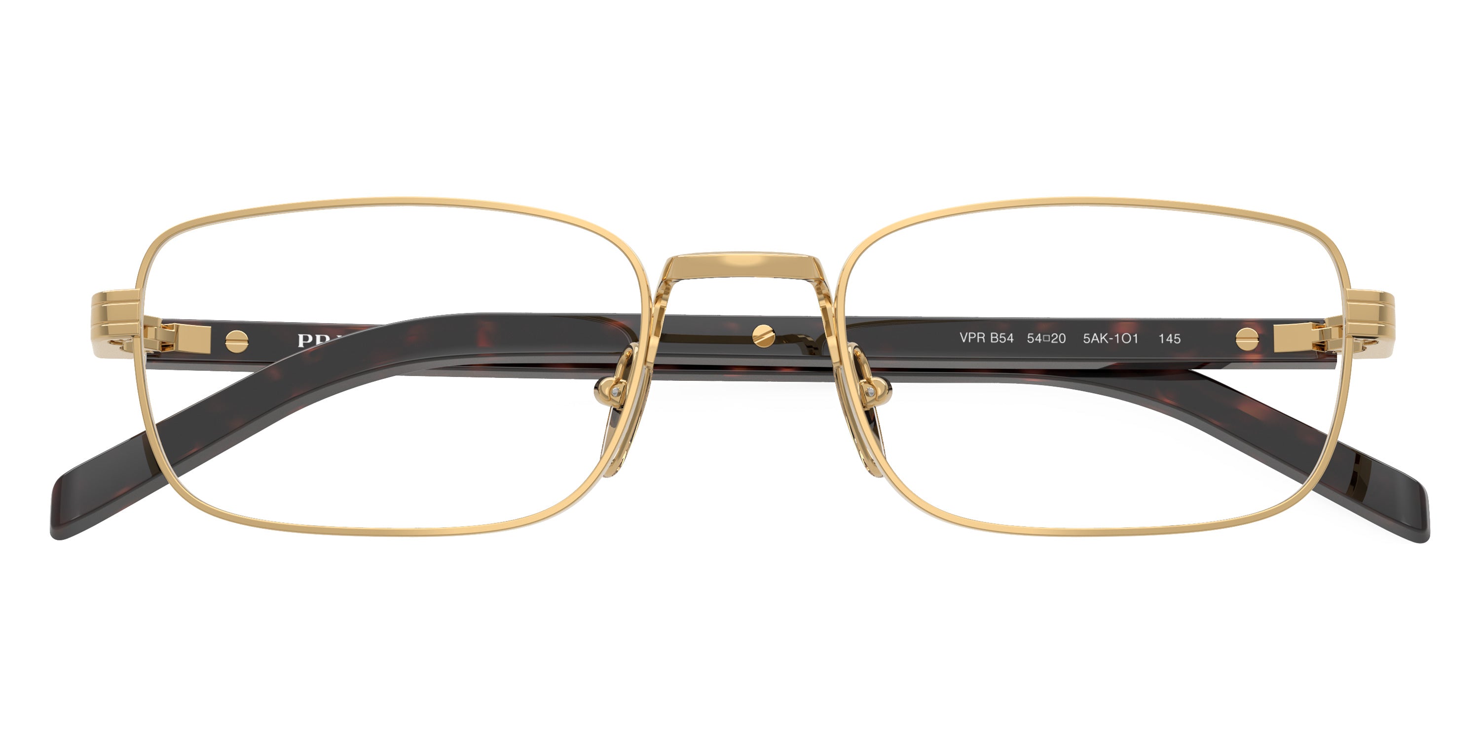 PRADA EYEGLASSES - PR B54V 5AK1O1 52 - Gold/Root Tortoise