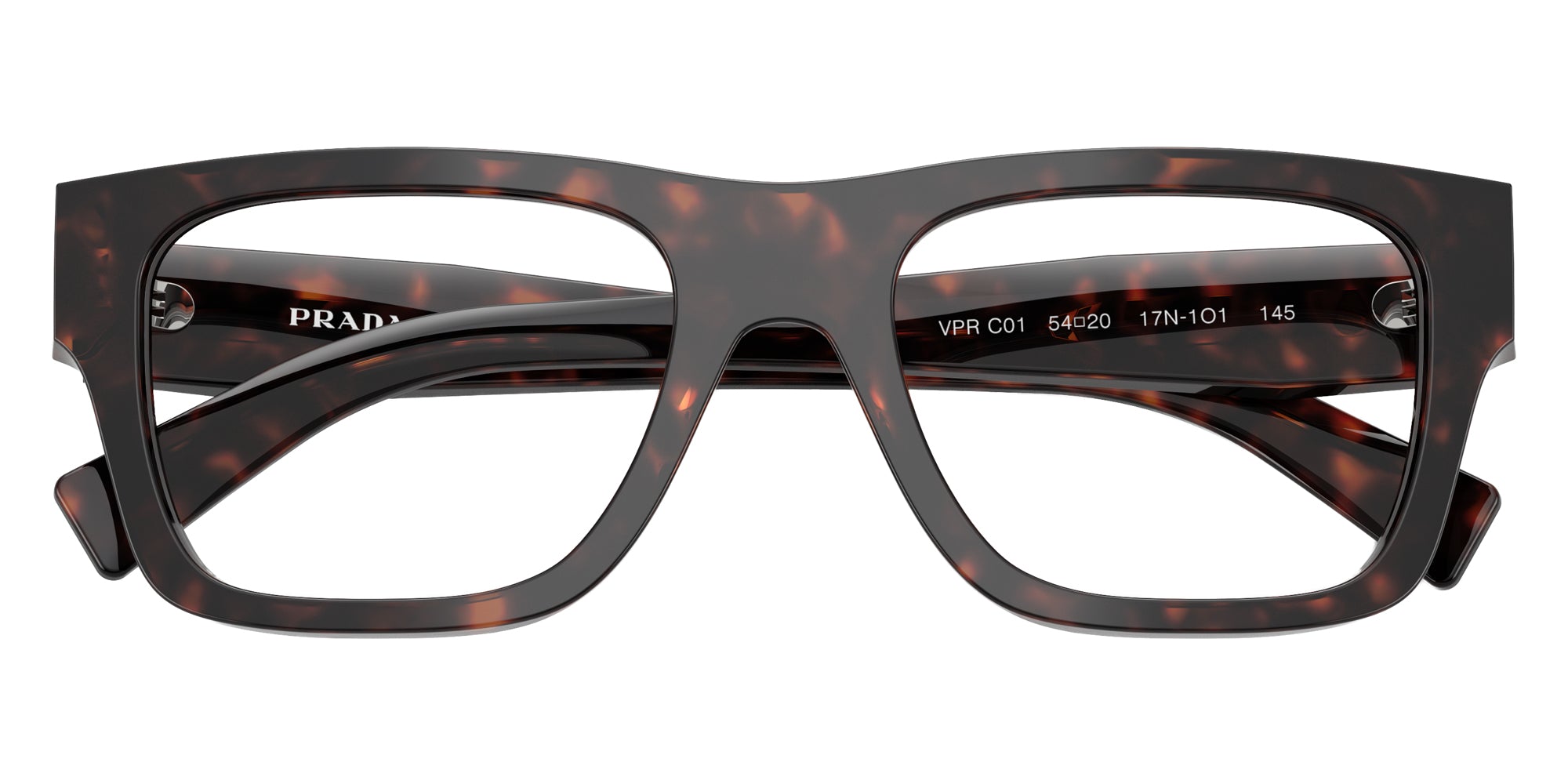 PRADA EYEGLASSES - PR C01V 17N1O1 52 - Root Tortoise