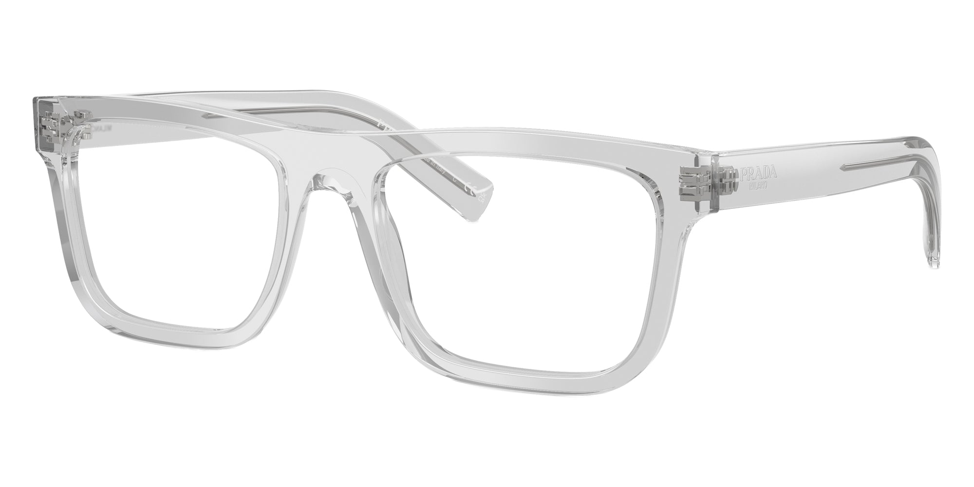 PRADA EYEGLASSES - PR C03V 17P1O1 55 - Crystal Gray