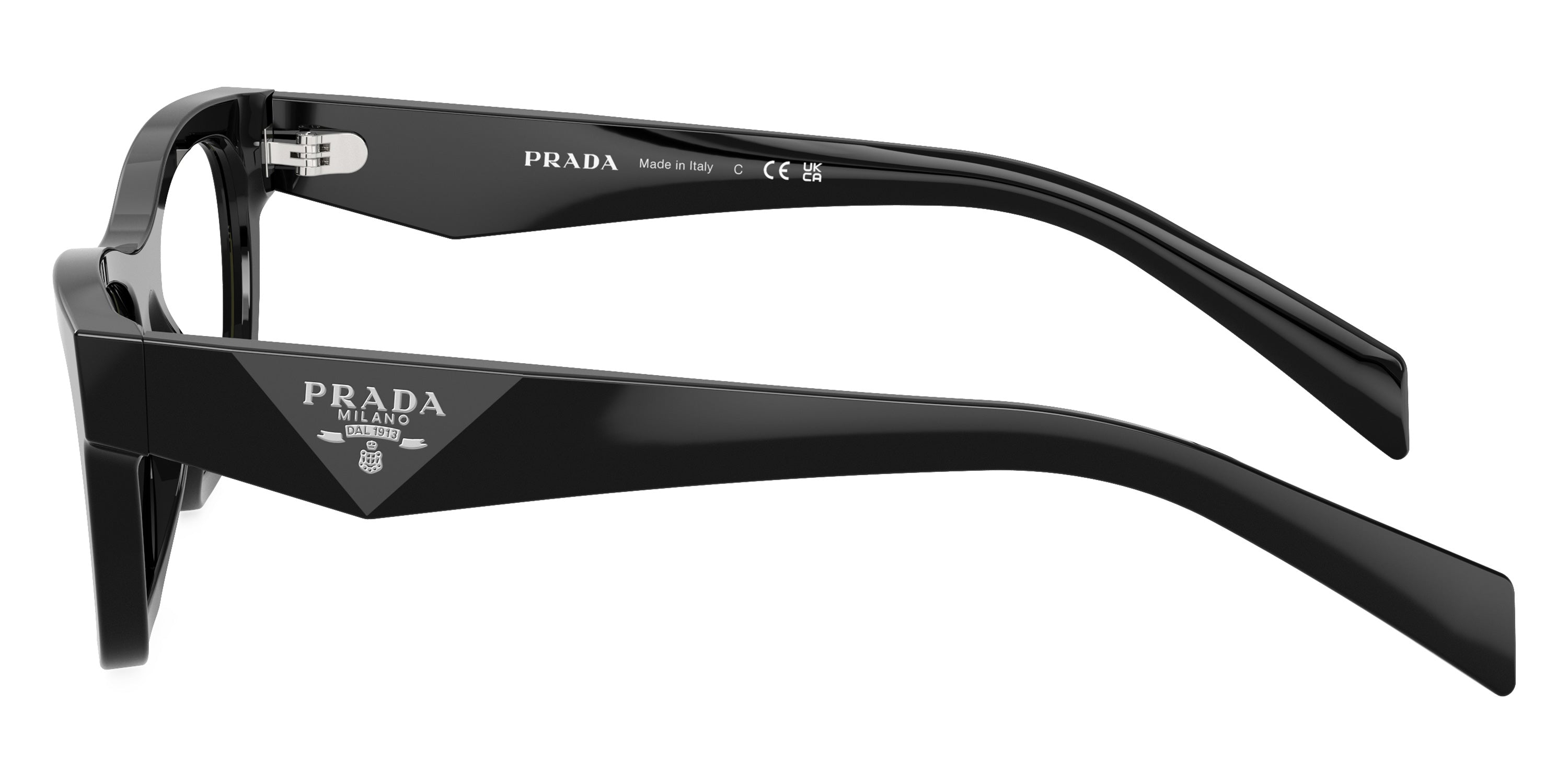 PRADA EYEGLASSES RUNWAY - PR B01V 16K1O1 52 - Rose Gold Plated/Black