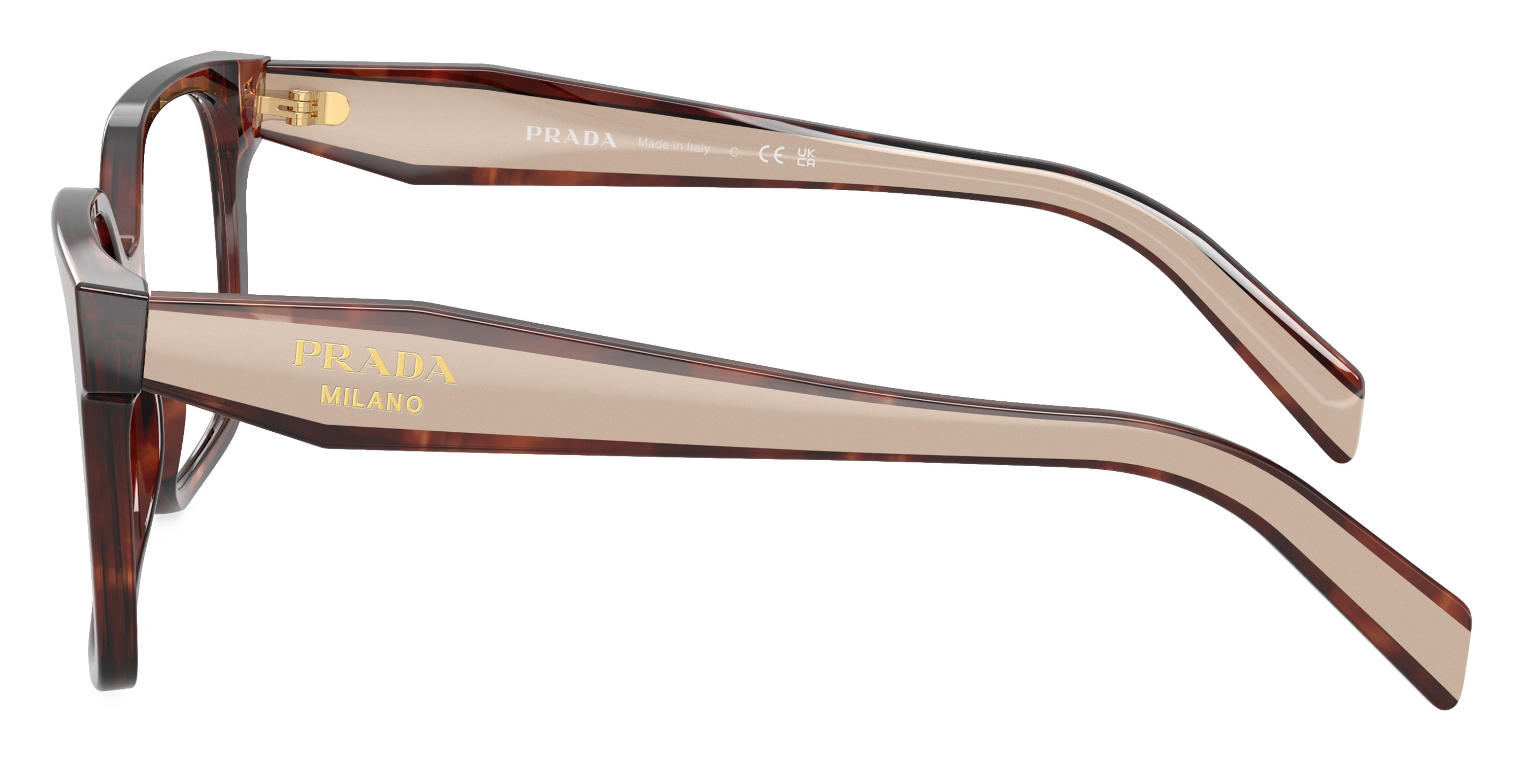 PRADA EYEGLASSES RUNWAY - PR B03V 07R1O1 52 - Havana Caramel/Beige