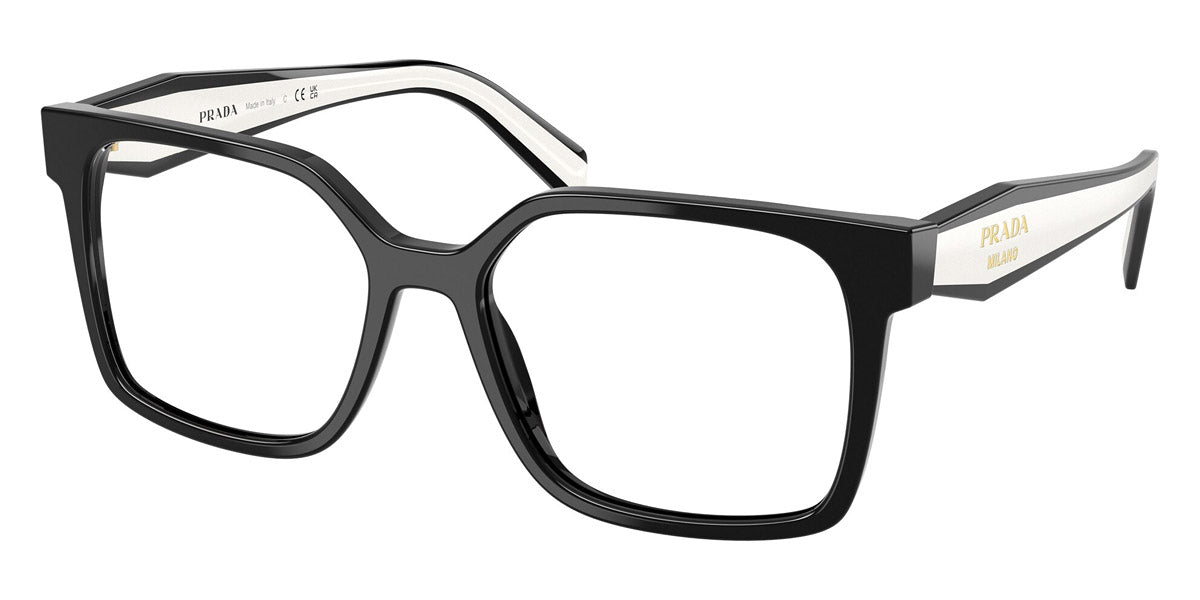 PRADA EYEGLASSES RUNWAY - PR B03V 16K1O1 52 - Black/White
