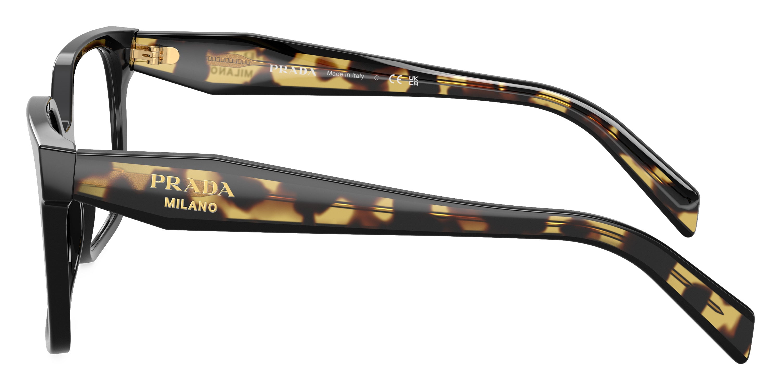 PRADA EYEGLASSES RUNWAY - PR B03V 3891O1 52 - Black/Medium Tortoise