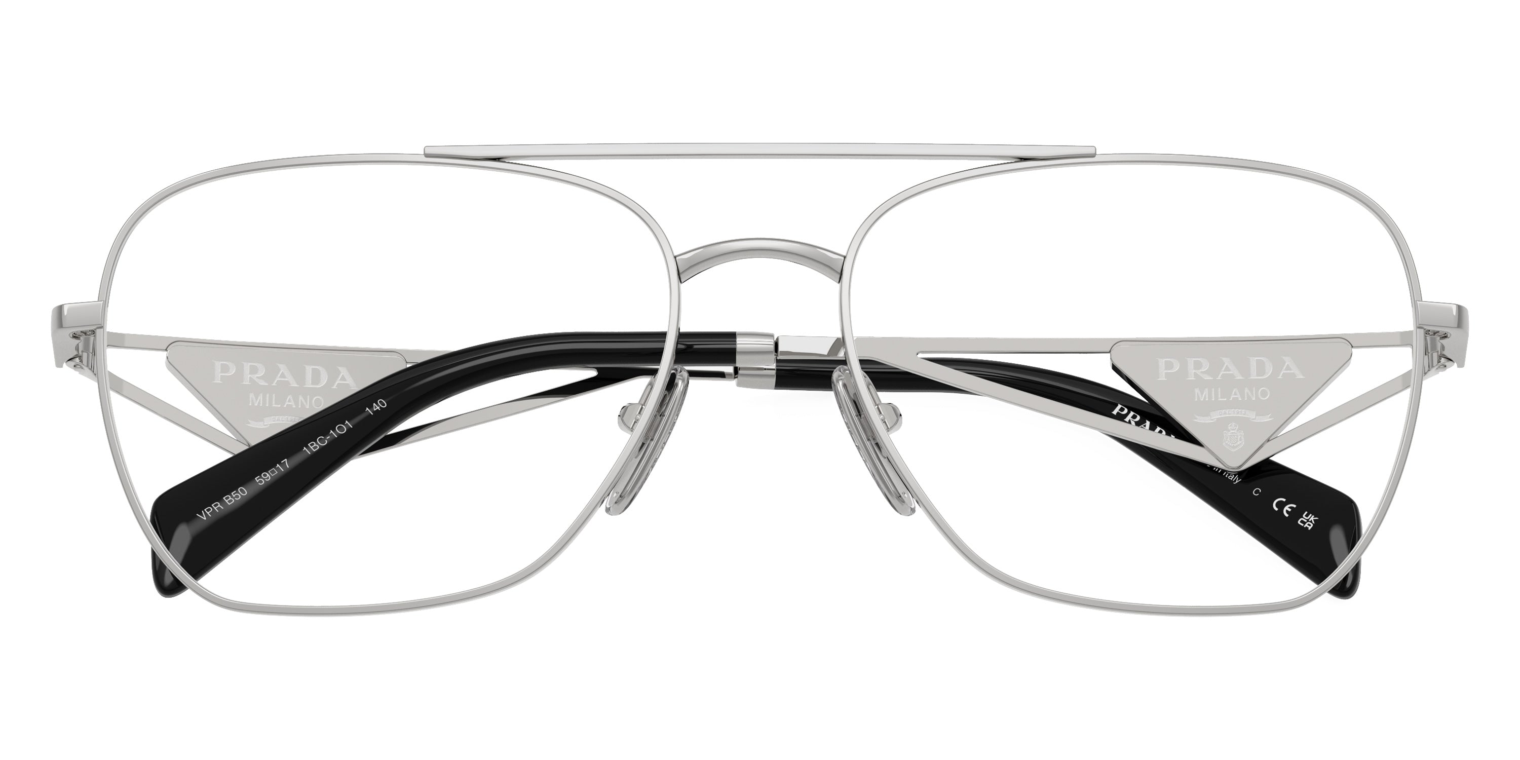 PRADA EYEGLASSES RUNWAY - PR B50V 1BC1O1 57 - Silver