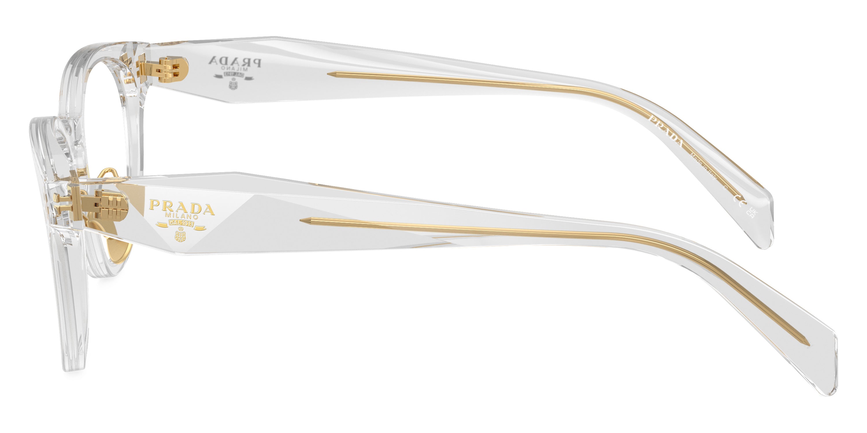 PRADA EYEGLASSES SYMBOLE - PR B06VD 12R1O1 50 - Transparent Gray