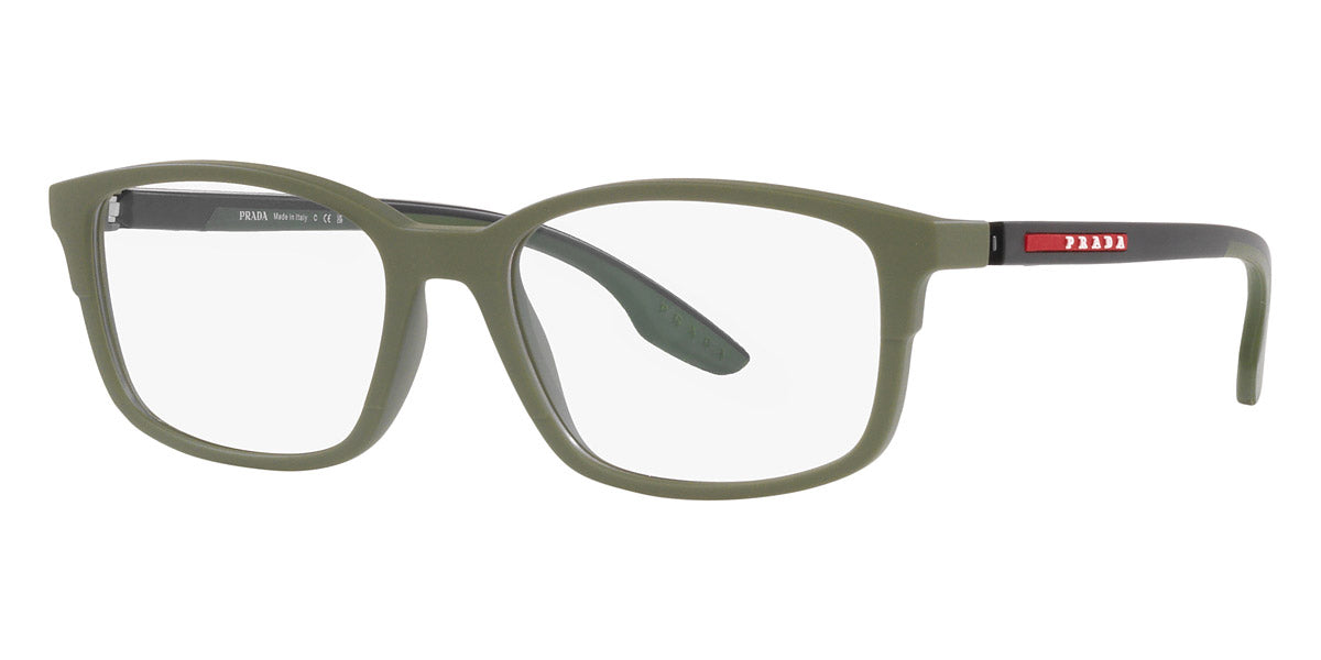 PRADA LINEA ROSSA EYEGLASSES - PS 01PV CCH1O1 56 - Green Rubber